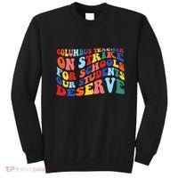 Columbus Ohio School Teachers Strike Retro Style Sweatshirt thumb 0