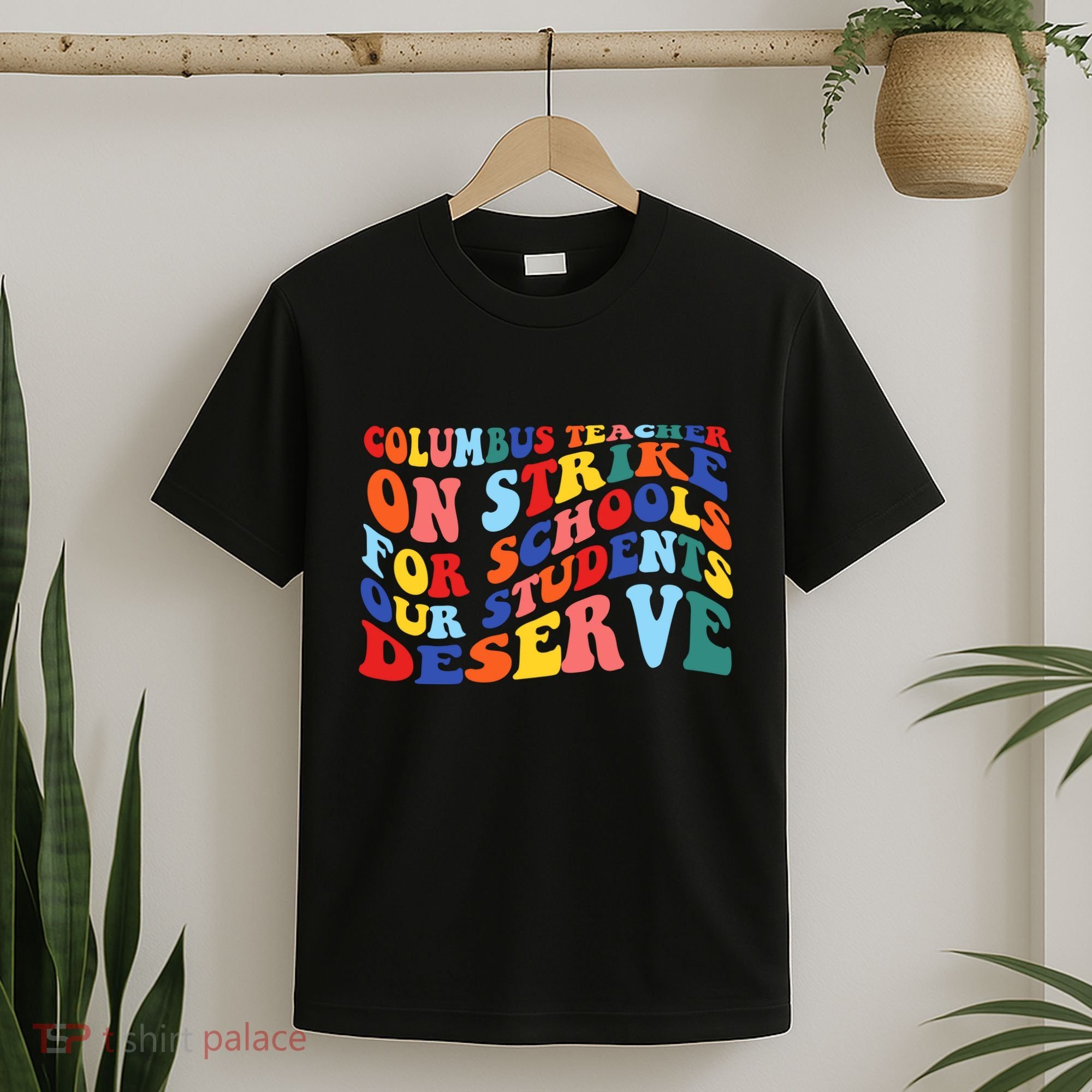 Columbus Ohio School Teachers Strike Retro Style T-Shirt
