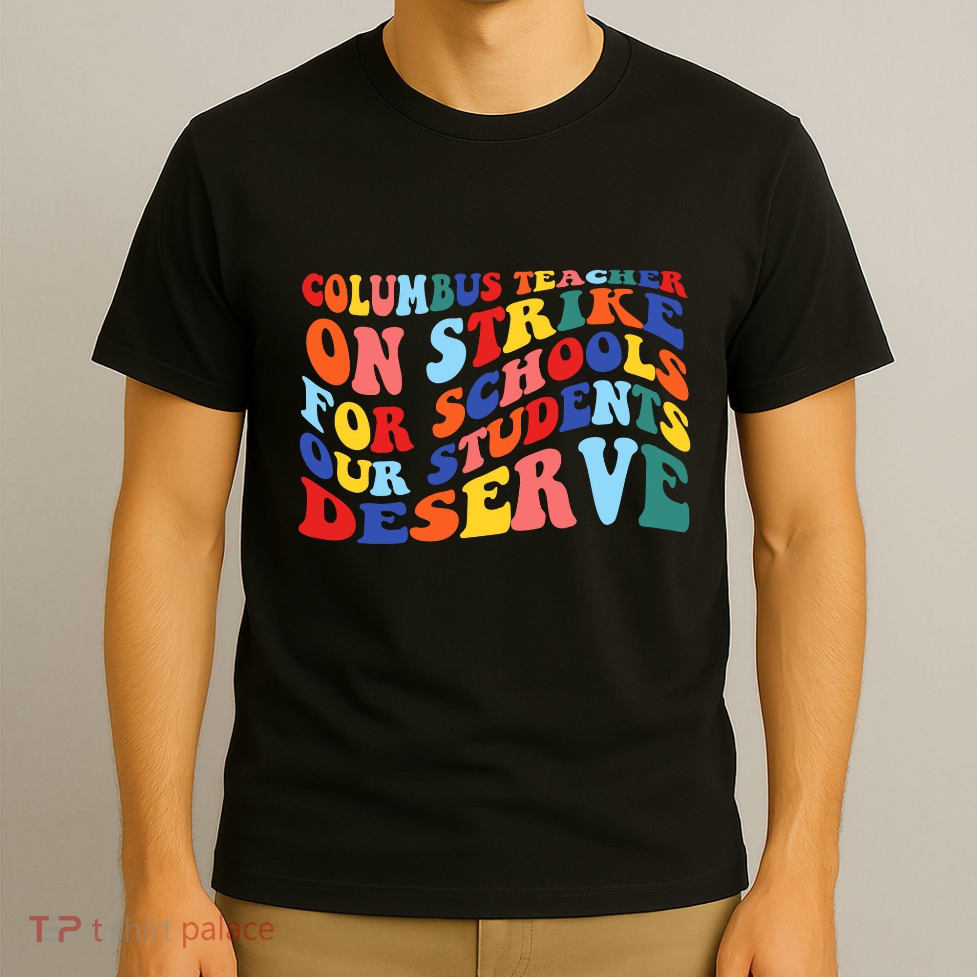 Columbus Ohio School Teachers Strike Retro Style T-Shirt