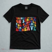 Columbus Ohio School Teachers Strike Retro Style T-Shirt thumb 5