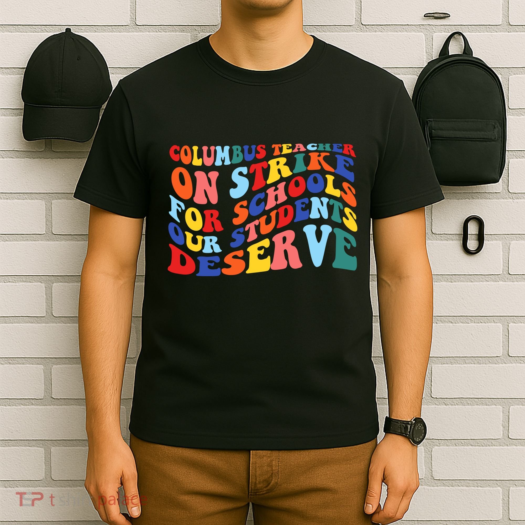 Columbus Ohio School Teachers Strike Retro Style T-Shirt