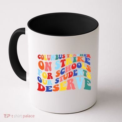 Columbus Ohio School Teachers Strike Retro Style Coffee Mug