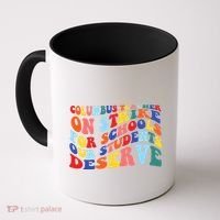 Columbus Ohio School Teachers Strike Retro Style Coffee Mug thumb 0