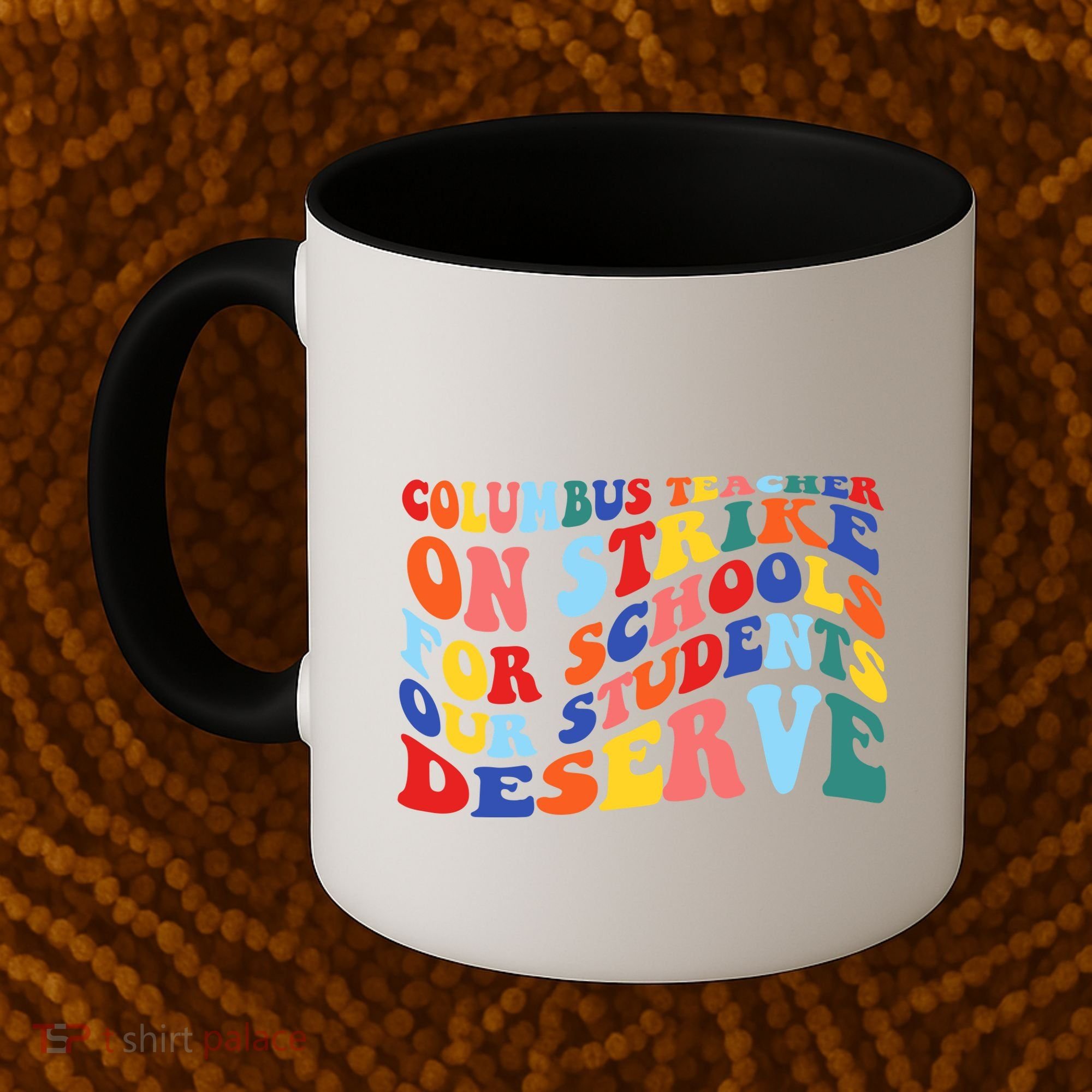 Columbus Ohio School Teachers Strike Retro Style Coffee Mug