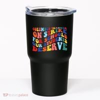 Columbus Ohio School Teachers Strike Retro Style Tumbler thumb 0
