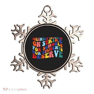 Columbus Ohio School Teachers Strike Retro Style Ornament