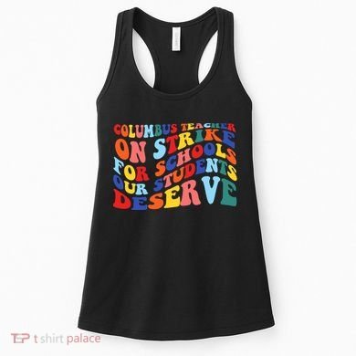 Columbus Ohio School Teachers Strike Retro Style Women's Tank Top