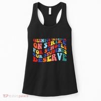 Columbus Ohio School Teachers Strike Retro Style Women's Tank Top thumb 0