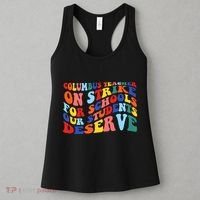Columbus Ohio School Teachers Strike Retro Style Women's Tank Top thumb 3