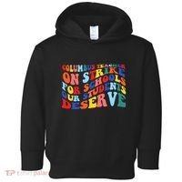 Columbus Ohio School Teachers Strike Retro Style Toddler Hoodie thumb 0