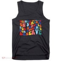 Columbus Ohio School Teachers Strike Retro Style Tank Top thumb 0