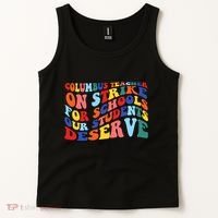Columbus Ohio School Teachers Strike Retro Style Tank Top thumb 2
