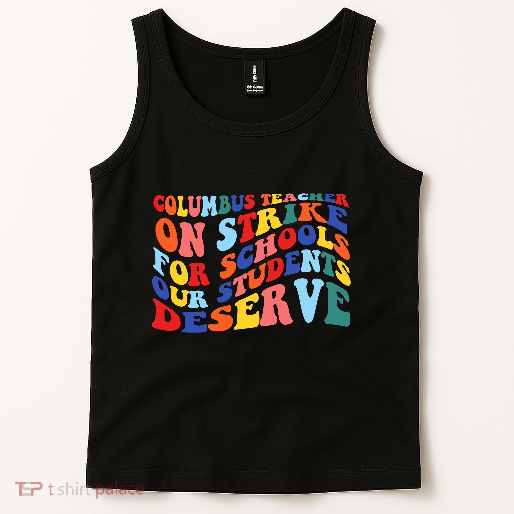 Columbus Ohio School Teachers Strike Retro Style Tank Top