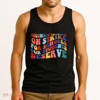 Columbus Ohio School Teachers Strike Retro Style Tank Top thumb 3