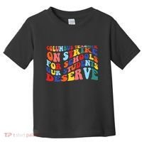 Columbus Ohio School Teachers Strike Retro Style Toddler T-Shirt thumb 0