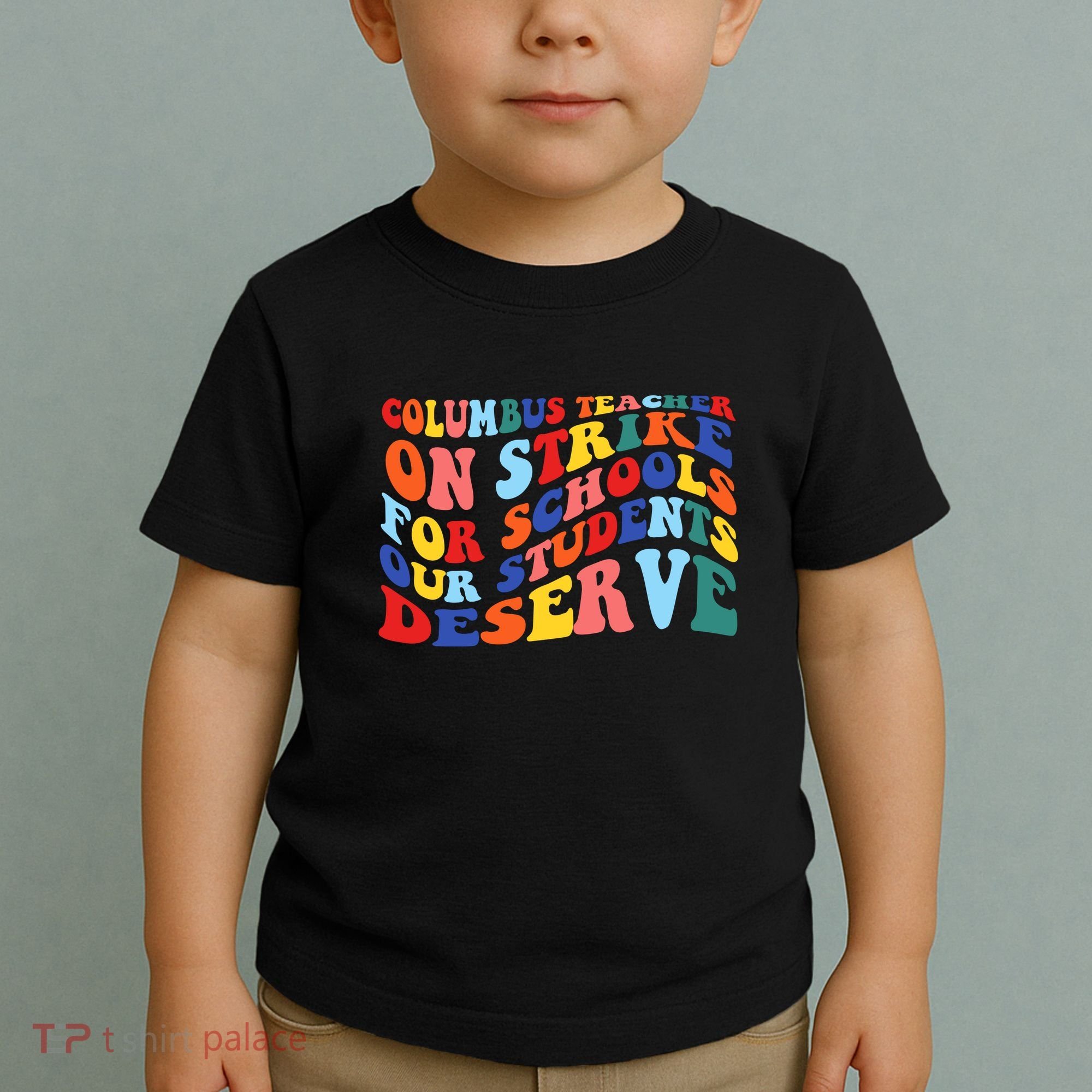 Columbus Ohio School Teachers Strike Retro Style Toddler T-Shirt