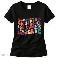 Columbus Ohio School Teachers Strike Retro Style Women's T-Shirt thumb 0