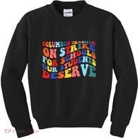 Columbus Ohio School Teachers Strike Retro Style Kids Sweatshirt thumb 0