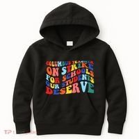 Columbus Ohio School Teachers Strike Retro Style Kids Hoodie thumb 0