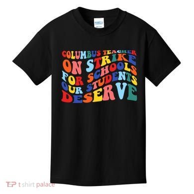 Columbus Ohio School Teachers Strike Retro Style Kids T-Shirt