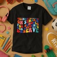 Columbus Ohio School Teachers Strike Retro Style Kids T-Shirt thumb 3