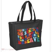 Columbus Ohio School Teachers Strike Retro Style Tote Bag thumb 2