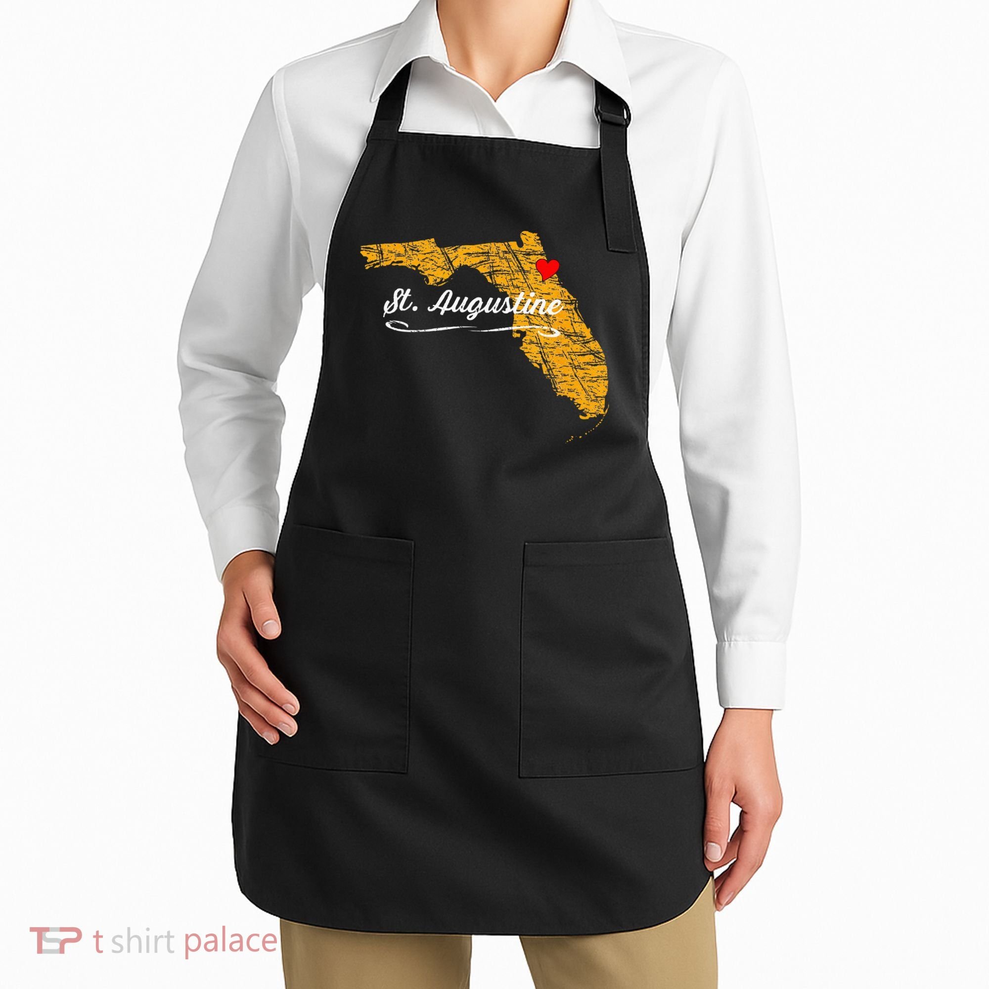 City Of St. Augustine FLORIDA Vacation Souvenir Apron