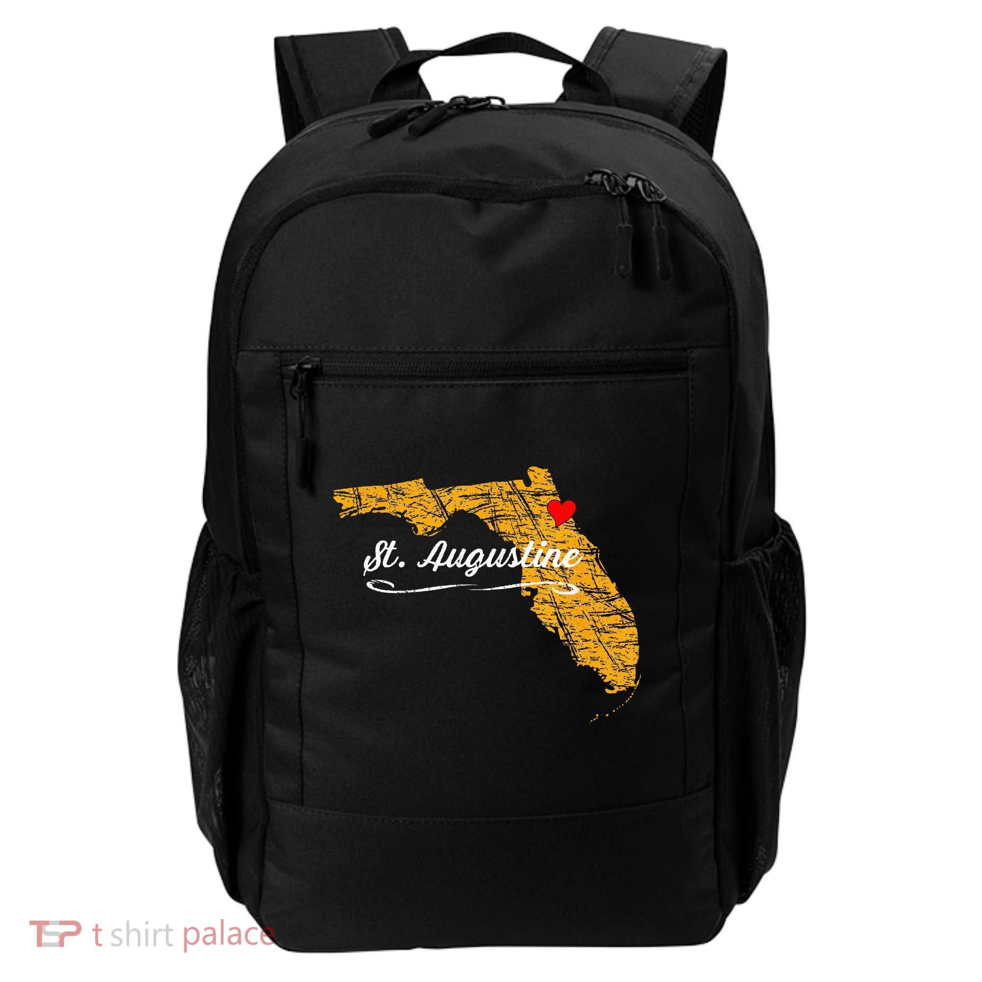 City Of St. Augustine FLORIDA Vacation Souvenir Backpack