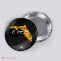 City Of St. Augustine FLORIDA Vacation Souvenir Button thumb 0