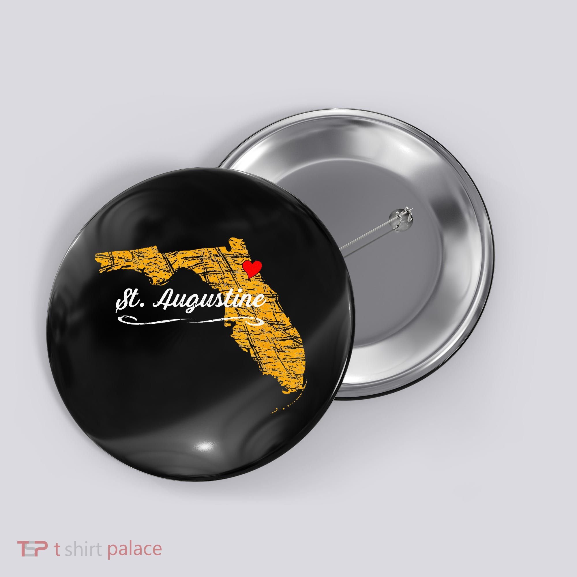 City Of St. Augustine FLORIDA Vacation Souvenir Button