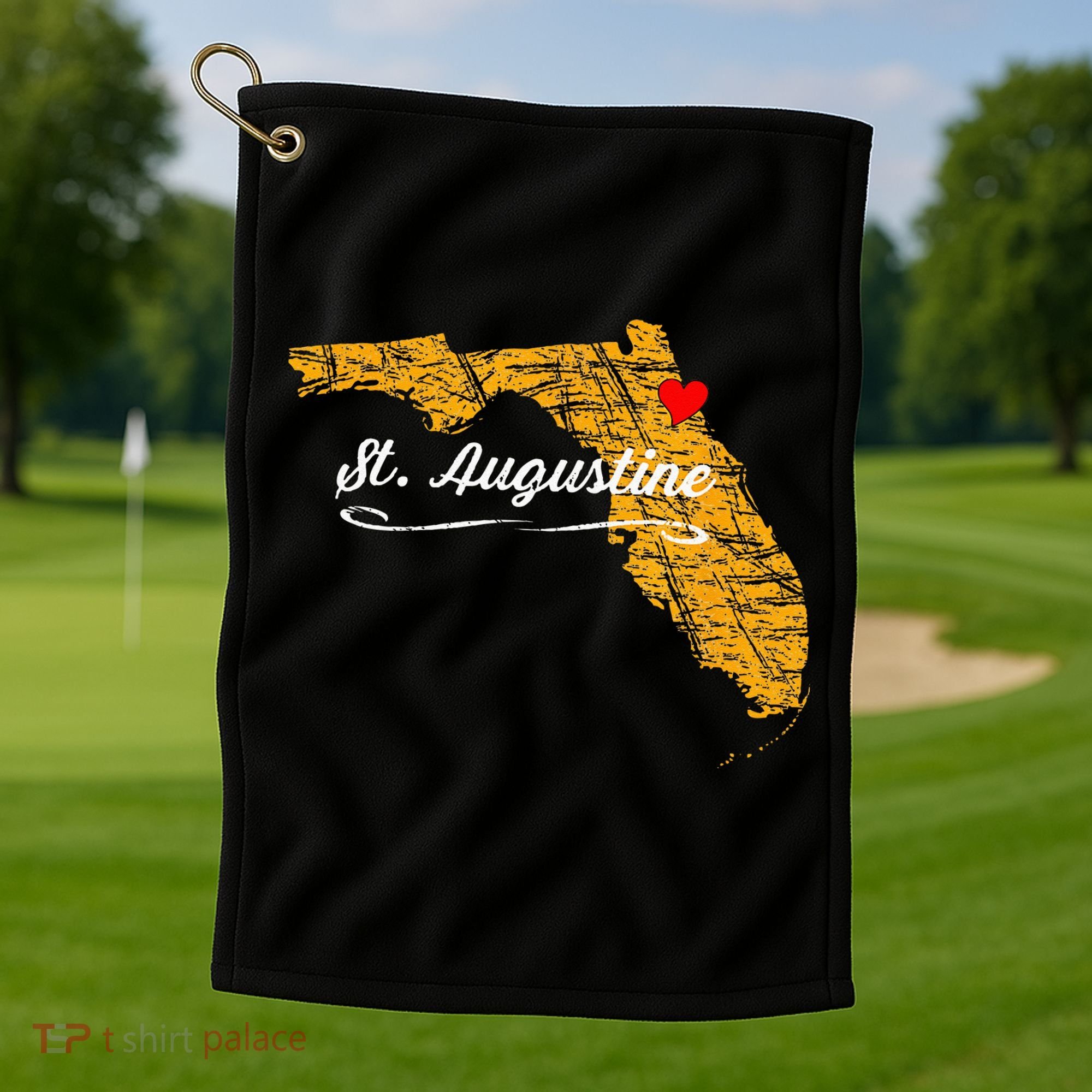 City Of St. Augustine FLORIDA Vacation Souvenir Golf Towel