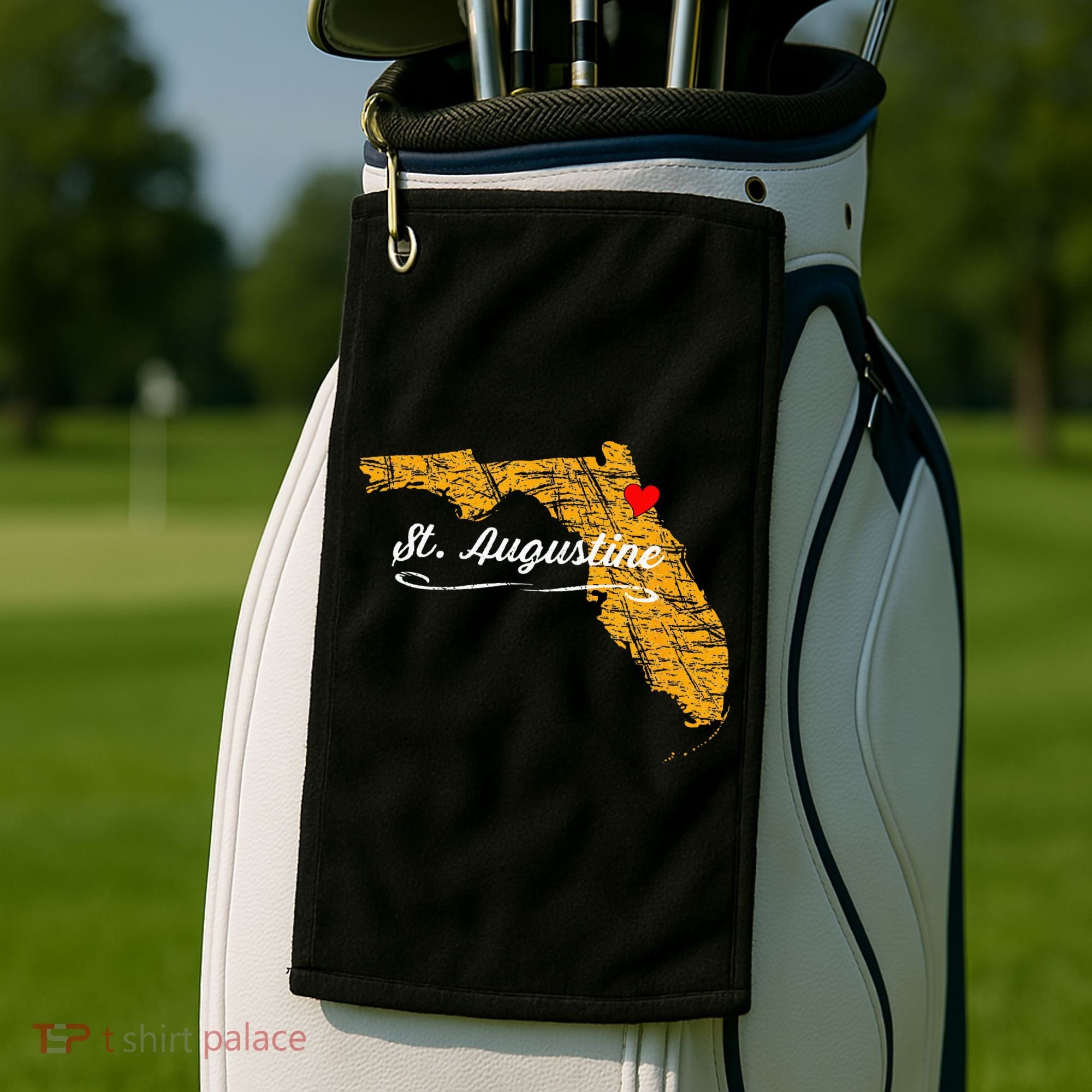 City Of St. Augustine FLORIDA Vacation Souvenir Golf Towel