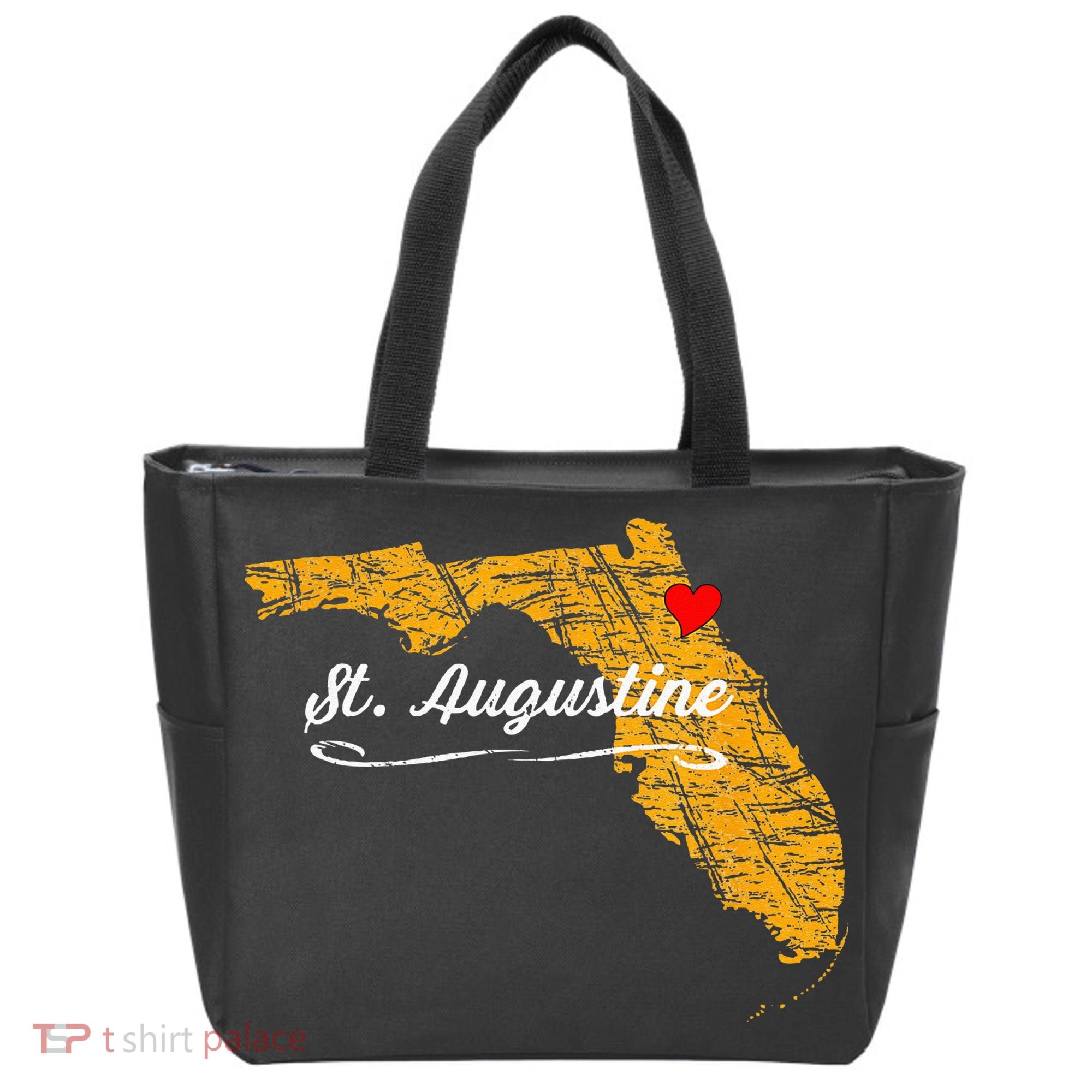 City Of St. Augustine FLORIDA Vacation Souvenir Tote Bag