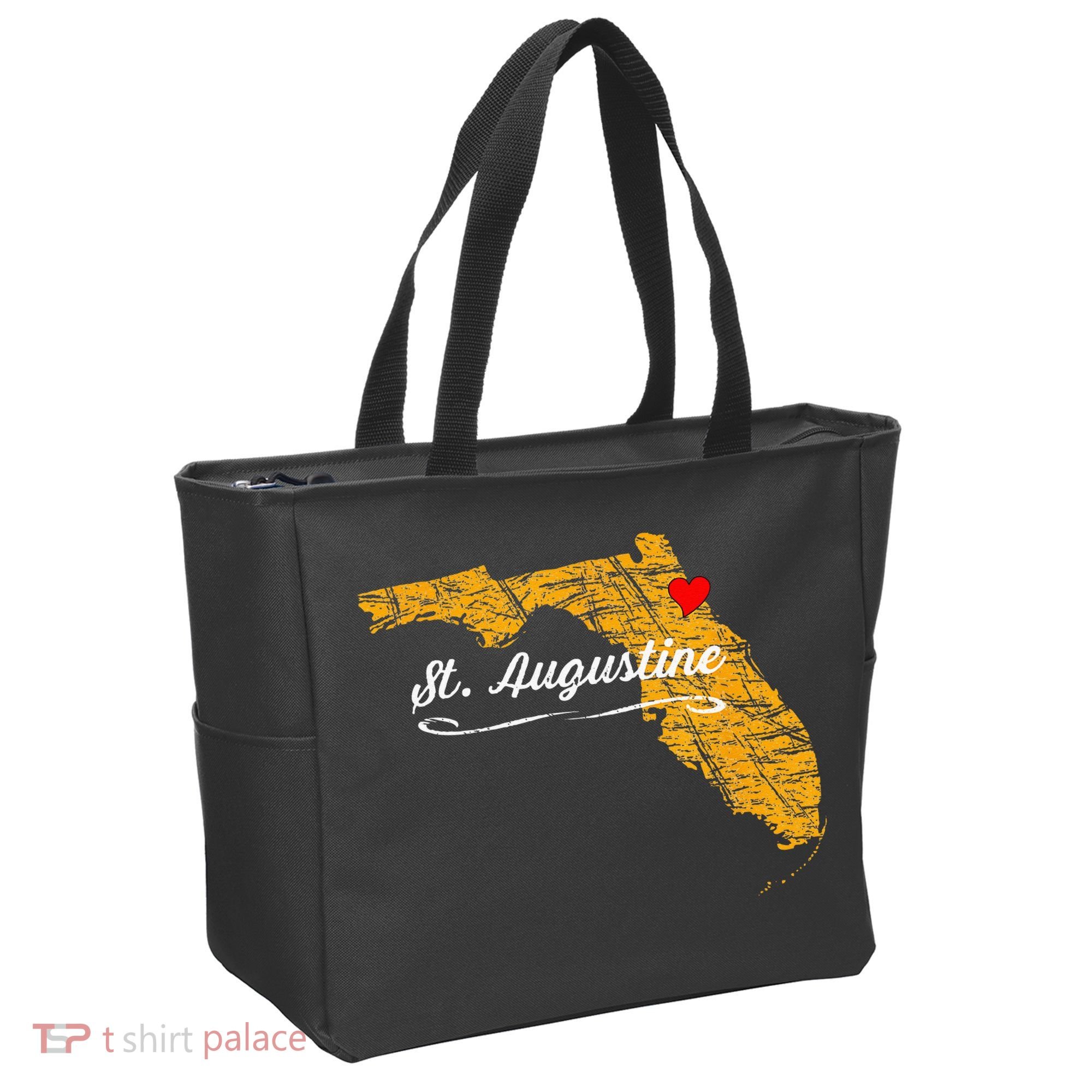 City Of St. Augustine FLORIDA Vacation Souvenir Tote Bag