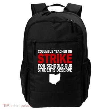 Columbus Ohio School Teachers On Strike Backpack