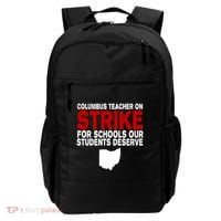 Columbus Ohio School Teachers On Strike Backpack thumb 0