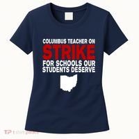 Columbus Ohio School Teachers On Strike Women's T-Shirt thumb 0