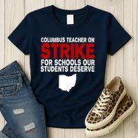Columbus Ohio School Teachers On Strike Women's T-Shirt thumb 3