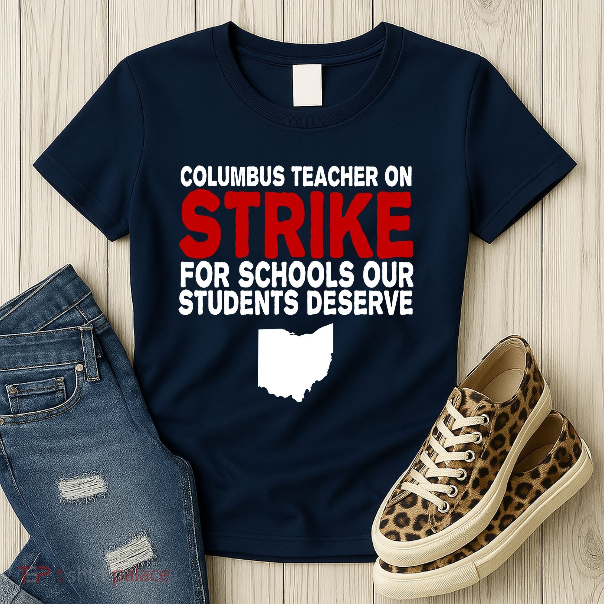 Columbus Ohio School Teachers On Strike Women's T-Shirt