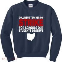 Columbus Ohio School Teachers On Strike Kids Sweatshirt thumb 0