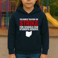 Columbus Ohio School Teachers On Strike Kids Hoodie thumb 3