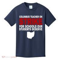 Columbus Ohio School Teachers On Strike Kids T-Shirt thumb 0