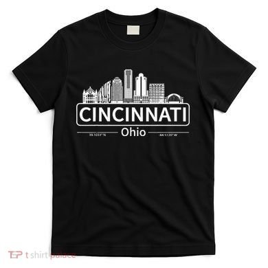 Cincinnati Ohio Skyline Travel To Cincinnati T-Shirt
