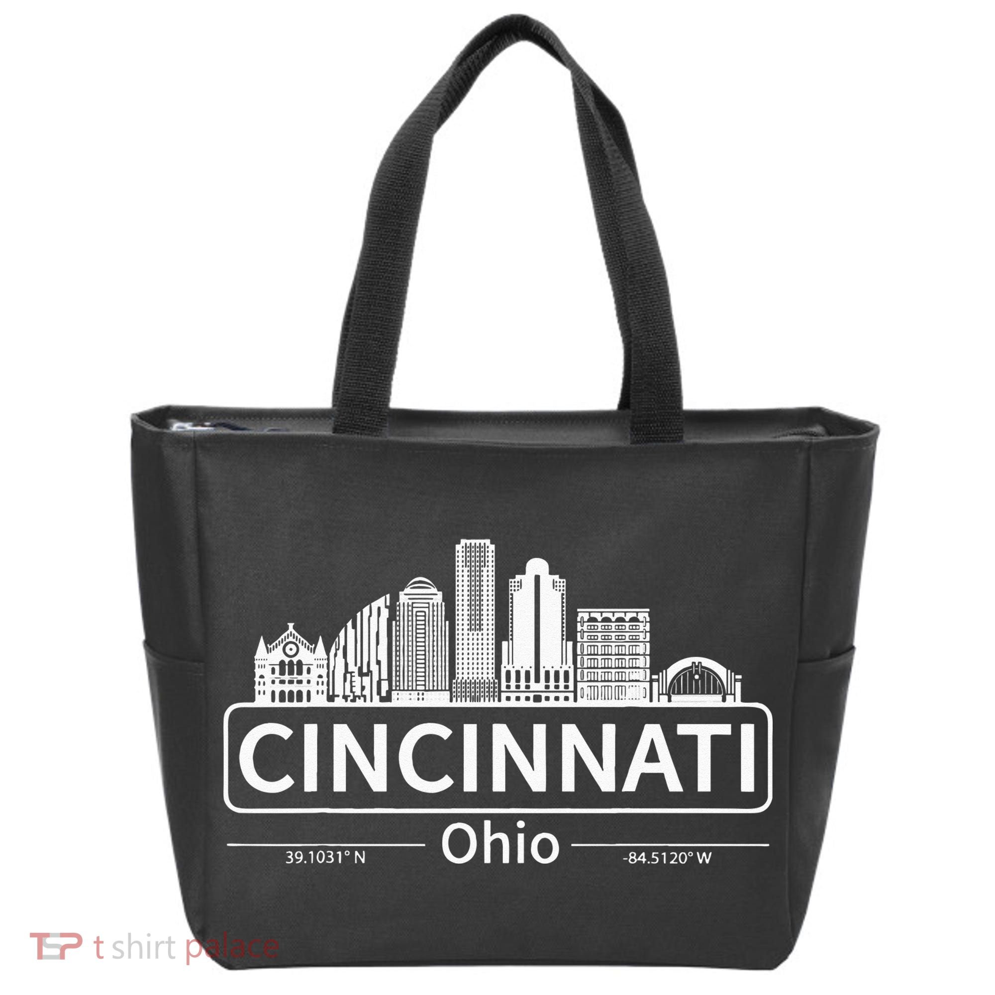 Cincinnati Ohio Skyline Travel To Cincinnati Tote Bag