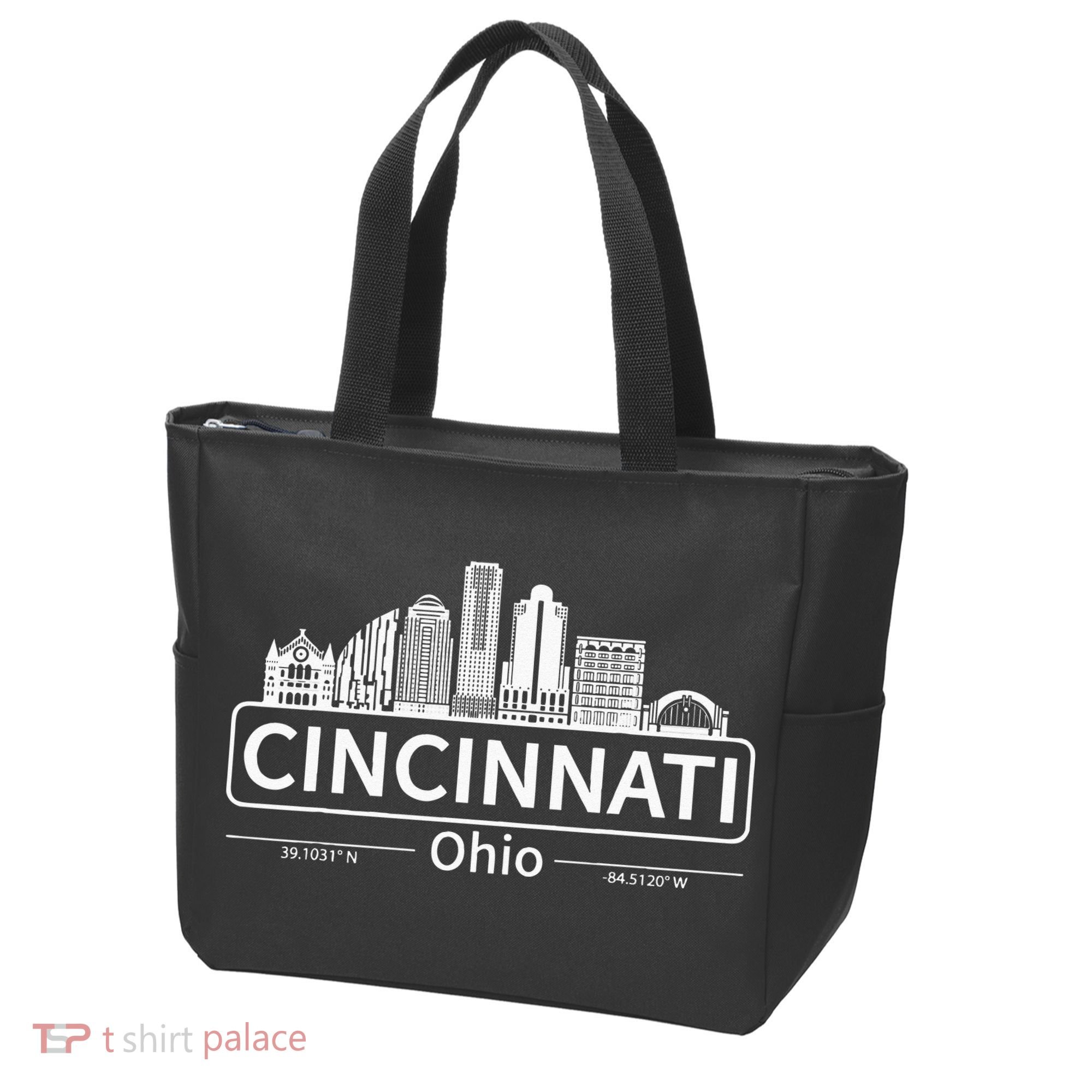 Cincinnati Ohio Skyline Travel To Cincinnati Tote Bag