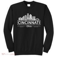 Cincinnati Ohio Skyline Travel To Cincinnati Sweatshirt thumb 0