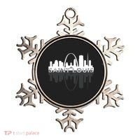 City of St Louis Missouri Skyline Art Gateway Arch Graphic Ornament thumb 0