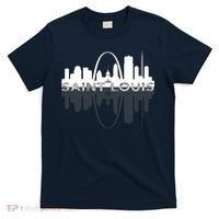 City of St Louis Missouri Skyline Art Gateway Arch Graphic T-Shirt thumb 0
