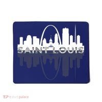City of St Louis Missouri Skyline Art Gateway Arch Graphic Mousepad thumb 0