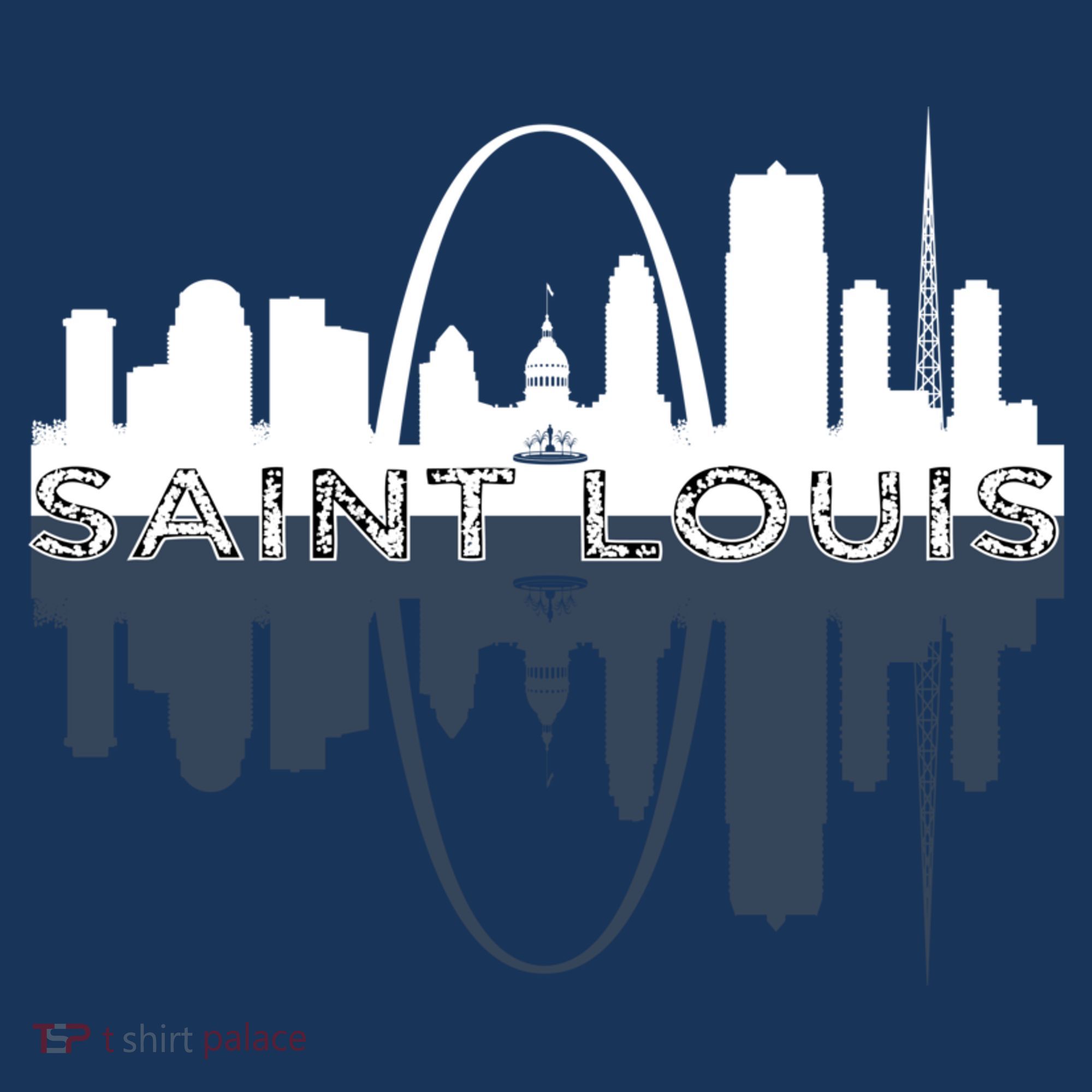 City of St Louis Missouri Skyline Art Gateway Arch Graphic Women's Tank Top
